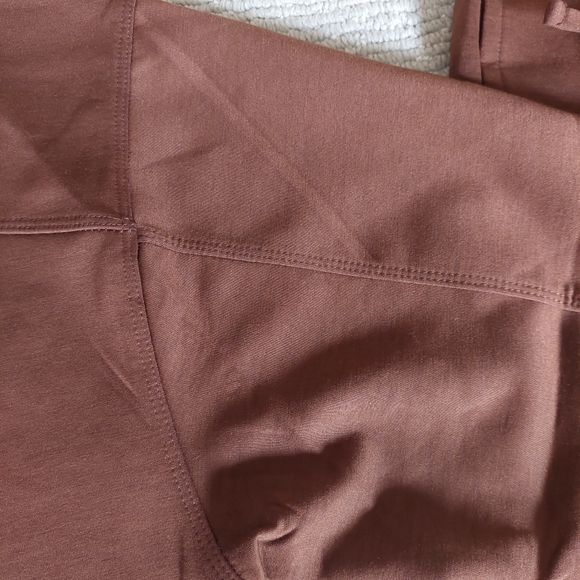 Zenana Chocolate Brown Wide Leg Lounge Set - Picture 9 of 12